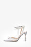 Mach & Mach Silver Pearl 'Elizabeth' 100 Heels Size 38