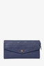 Louis Vuitton 2013 Blue Empreinte Leather Curieuse Wallet