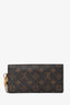 Louis Vuitton 2005 Brown Monogram Leather Wristlet