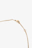 Pre-loved Chanel™ 2013 Gold Toned CC Enamel Logo Pendant Necklace