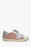 Golden Goose White/Pink Glitter Superstar Sneaker Size 38