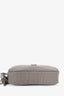 Saint Laurent Grey Calfskin Crocodile-embossed Lou Camera Mini Bag
