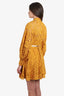Zimmermann Orange Anneke Lace Belted Mini Dress Size 2