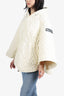 Mackage Cream Quilted Cape Size O/S