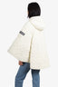 Mackage Cream Quilted Cape Size O/S