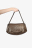 Pre-loved Chanel™ 2010/21 Gold Metallic Half Moon Flap Bag