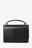 Saint Laurent Black Monogram 'Sunset' Wallet On Chain