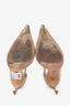 Sergio Rossi Nude Leather Pointed Heels Size 38