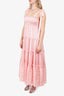 LoveShackFancy Pink Tiered Burrows Dress Size 4