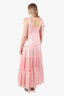 LoveShackFancy Pink Tiered Burrows Dress Size 4