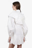 Aje White/Black Marie Frill Bib Mini Dress Size 4