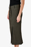 Haider Ackermann Dark Green Midi Skirt Size 36