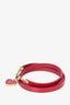 Louis Vuitton Red Patent Heart Charm Bracelet