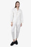 Citizens of Humanity White Denim Jumpsuit size Medium