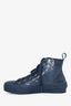 Dior Homme Navy Oblique B23 High Top Sneaker Size 38