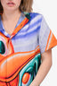 Dior Homme x Kenny Scharf Multicolor Silk Printed Short-Sleeve Shirt Size 38