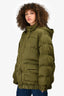 Sandro Green Oversized Puffer Size 6