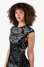 Alexander McQueen Black/White Knit Sleeveless Dress Size S