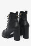 Louis Vuitton Black Leather Heeled Star Trail Boots Size 39