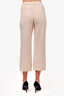St. John Collection Cream Knit Wide Leg Pants Size 4