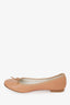 Repetto Beige Leather Bow Ballet Flats Size 39