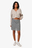 T by Alexander Wang Grey Marl Stretchy Mini Skirt Size S