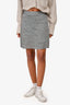 T by Alexander Wang Grey Marl Stretchy Mini Skirt Size S
