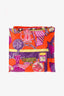 Hermes Orange/Purple Silk 'Les Trophees' Carre 90