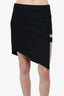 Mason Black Asymmetrical Mini Skirt size 4