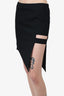 Mason Black Asymmetrical Mini Skirt size 4