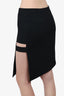 Mason Black Asymmetrical Mini Skirt size 4