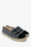 Pre-loved Chanel™ Grey/Black Tweed/Velvet Espadrilles Size 40