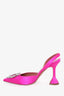 AMINA MUADDI Pink Satin Slingback Pumps Size 39.5