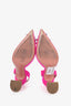 AMINA MUADDI Pink Satin Slingback Pumps Size 39.5