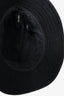 Miu Miu Black Logo Embroidery Buckle Hat