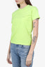 Balenciaga Lime Green Logo T-Shirt size Small