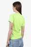 Balenciaga Lime Green Logo T-Shirt size Small