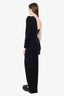 Alex Perry Black Swarovski Crystal Embellished Asymmetrical Dress est size X-Small