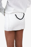 Moschino White/Black Logo Bag Skirt size 38