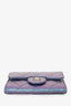 Pre-loved Chanel™ 2020 Purple Iridescent Quilted Leather Bifold Wallet