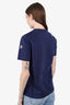 Moncler Navy Blue Keyring Embroidered T-Shirt Size Small