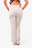 Chloe White Fringe Jeans Size 40
