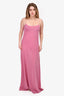 The Row Pink Silk Maxi Dress Size M