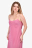 The Row Pink Silk Maxi Dress Size M