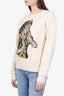 Gucci x Disney 2018 Cream Snow White Sequin Embroidered Crewneck Sweater size Medium