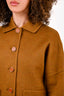 Hermes Brown Cashmere Paletot Jacket Size 34