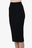 Victoria Beckham Black Zip-up Midi Skirt Size 4