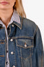Alexander McQueen Blue Denim Jacket Size 46