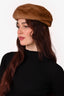 Vintage Brown Mink Fur Beret Hat