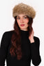Vintage Taupe Suede/Coyote Fur Hat